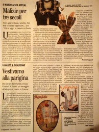 Articolo su l"espresso" anno 1996
