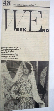 informatore anno 2001 - vestito da sposa